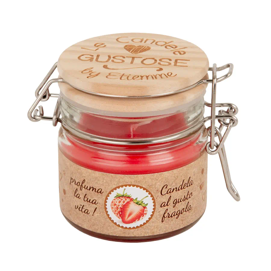 ETM bomboniere Gusto candela h.7,5 fragola 07A194