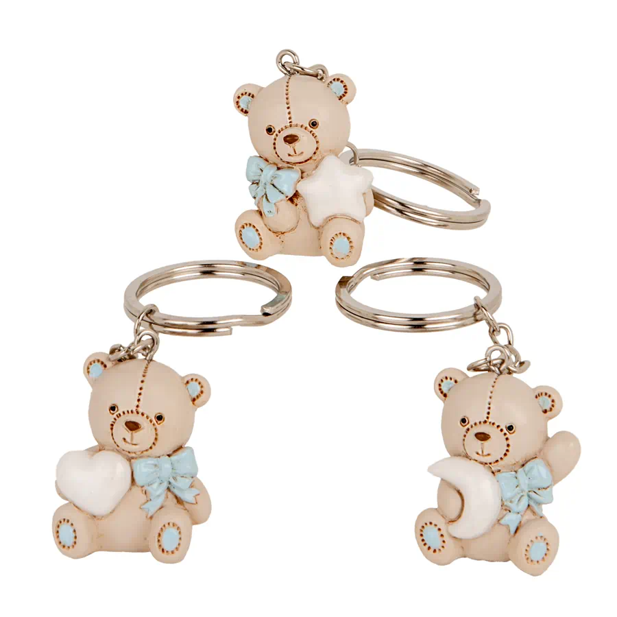 ETM bomboniere Teo orso portachiave cielo cm. 4 04A423