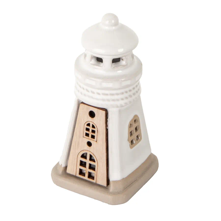 ETM bomboniere Wood faro led h.9,5 02A357