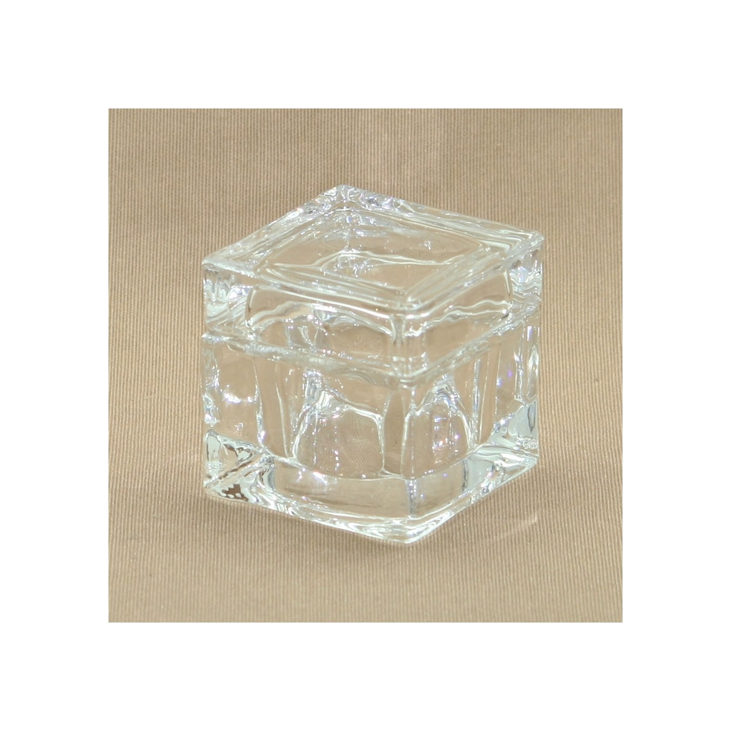 bomboniera scatola cubo in vetro trasparente per confetti 5 x 5 x h 5 cm confezione 12 pz art 06650