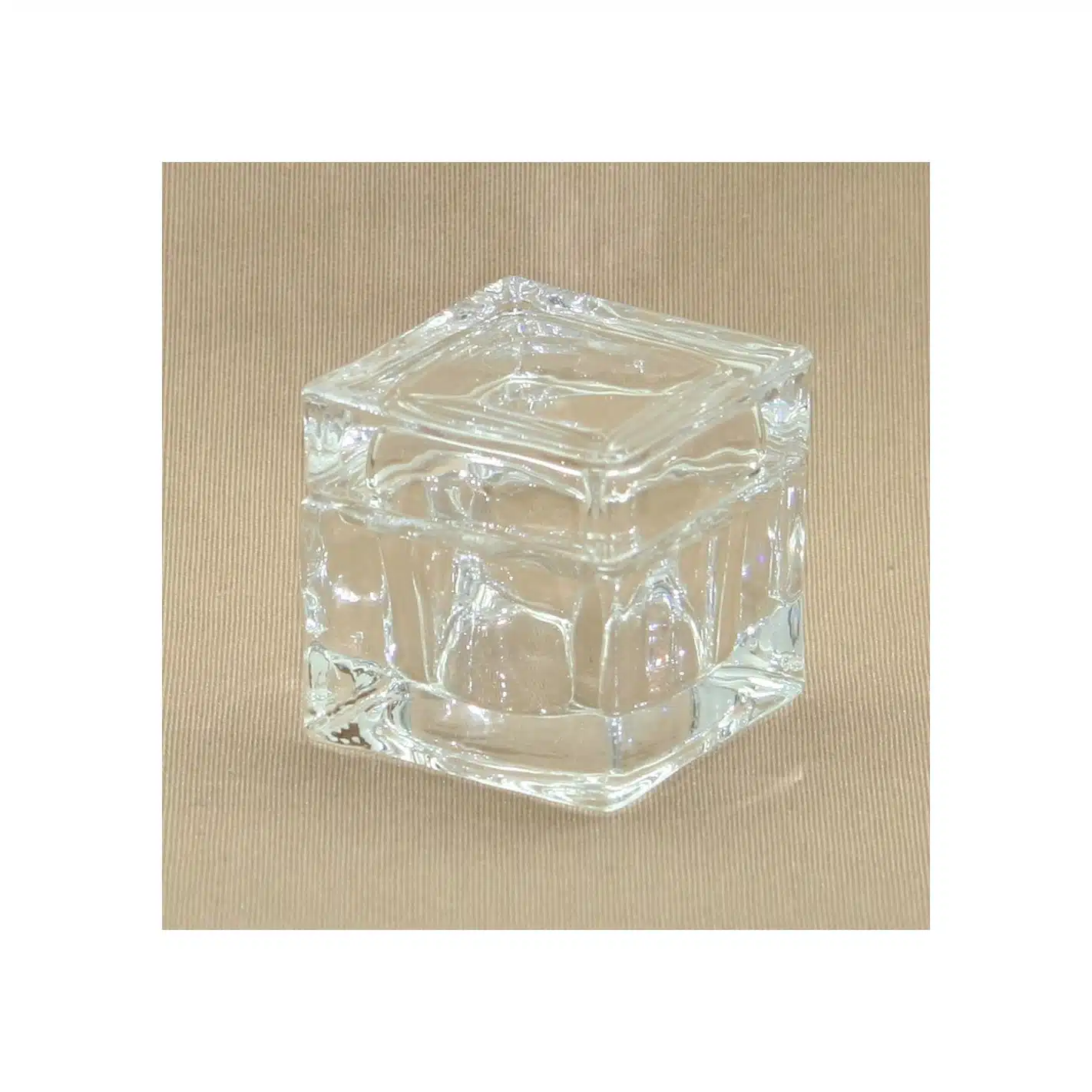 bomboniera scatola cubo in vetro trasparente per confetti 5 x 5 x h 5 cm confezione 12 pz art 06650