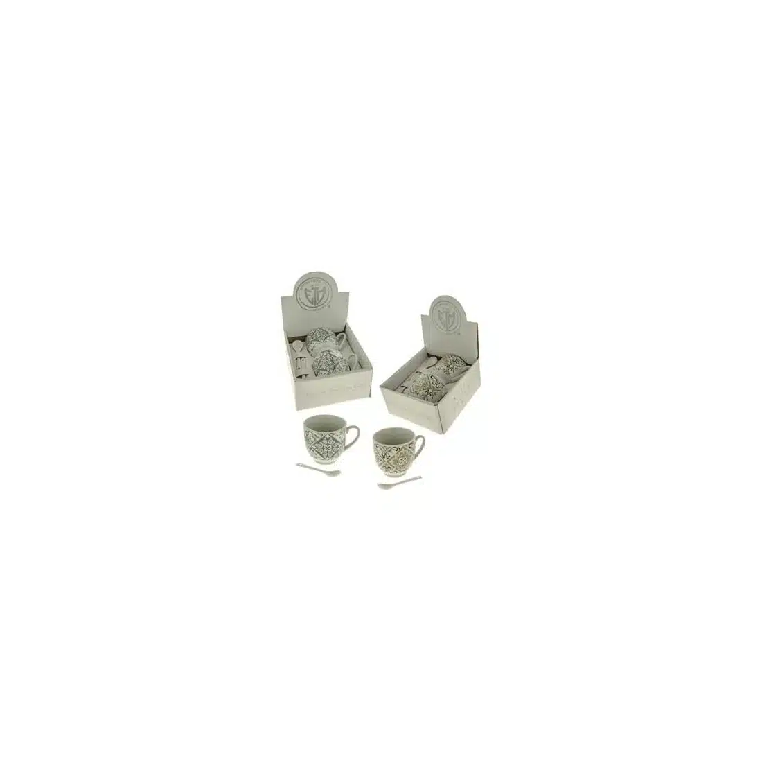 ponza set 2 tazze da cappuccino h7 2 ass con scatola idea regalo bomboniera
