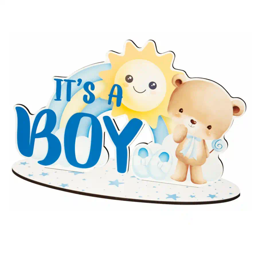 Etm bomboniere party baby shower boy cm.35 h.22 al063