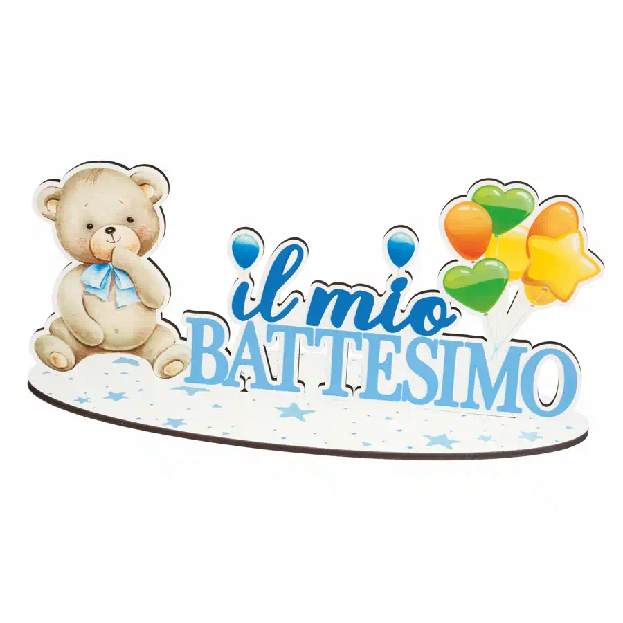 Etm bomboniere party battesimo cielo cm.35 h.16 al065
