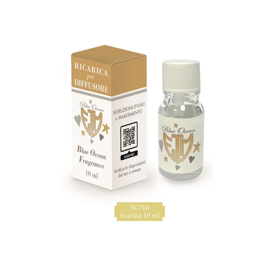 Etm bomboniere ricarica profumo blue ocean 10ml sc710