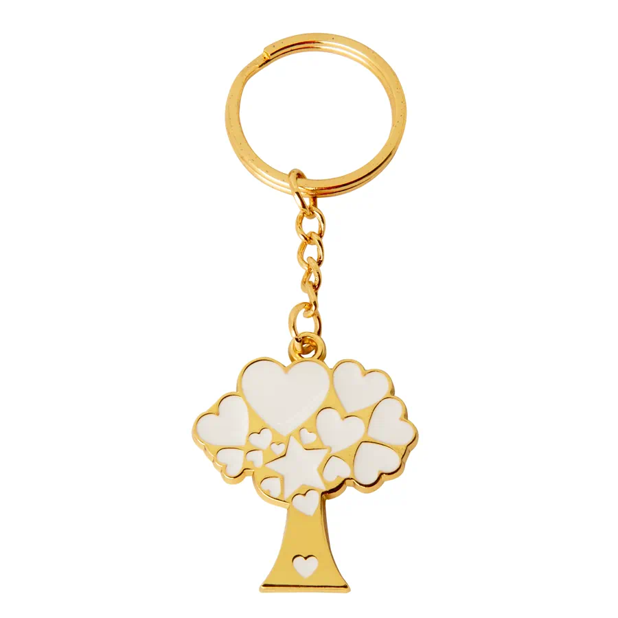 Etm bomboniere zama portachiave albero gold cm.4 12a172