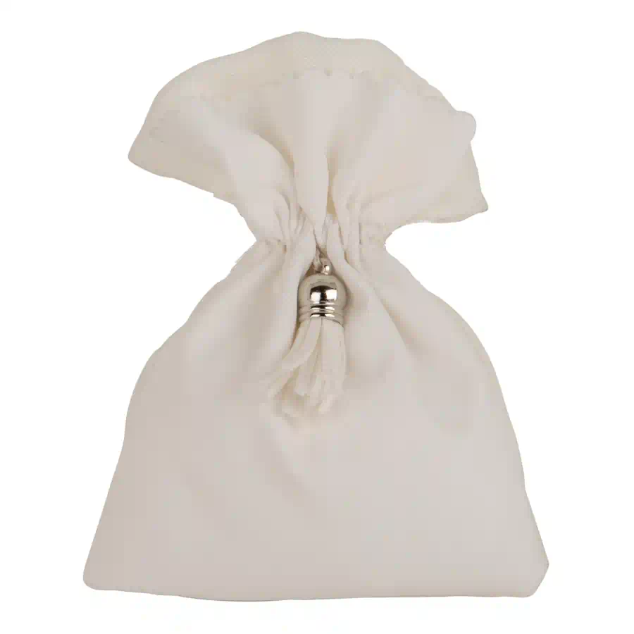 Etm elegante bag bianco sacchetto confetti cm.10x13 c2801