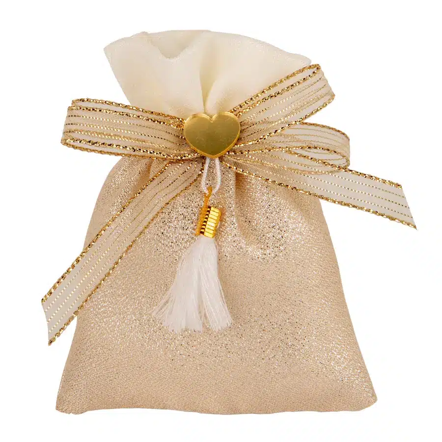 Etm life bag sacchetto confetti cm.9x12 oro c2836