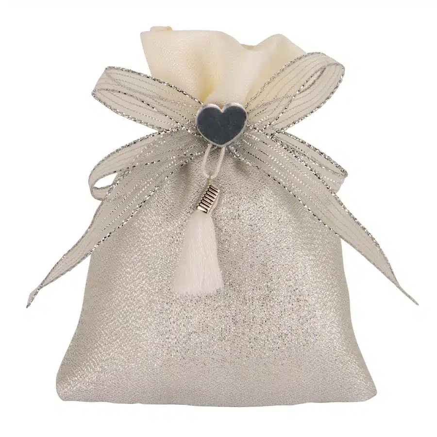 Etm life bag sacchetto confetti cm.9x12 silver c2834