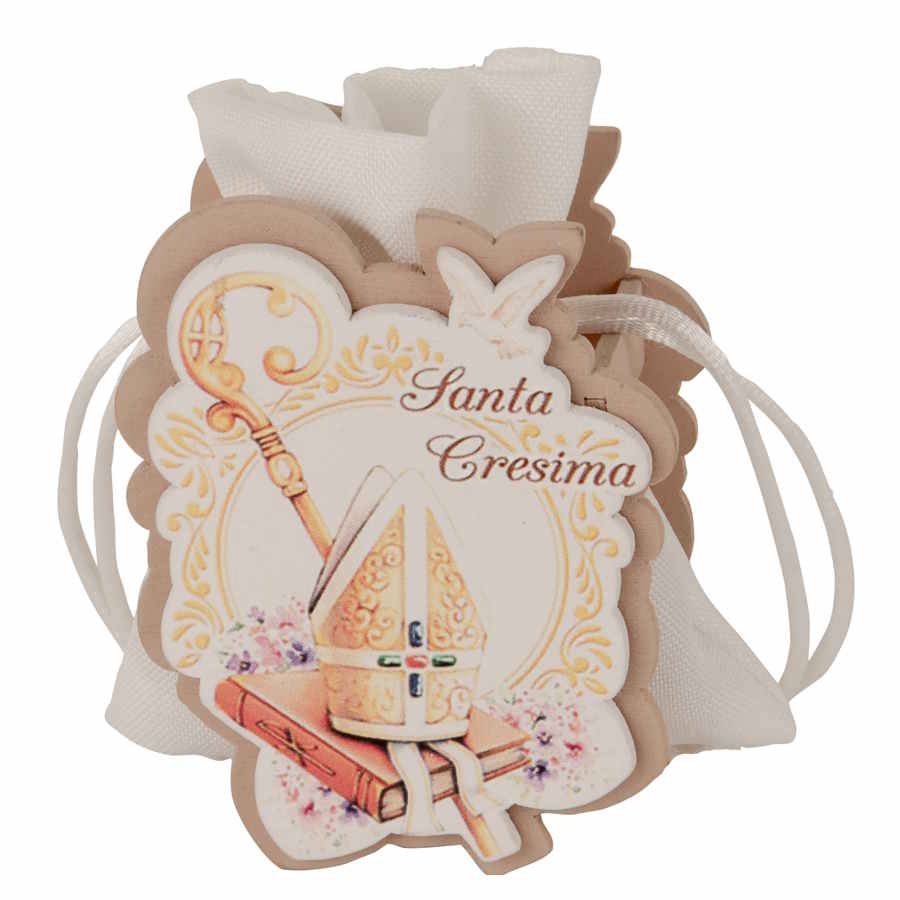 Etm prego sacchetto confetti cresima cm.8 sc748