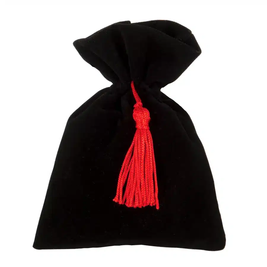 Etm velvet bag sacchetto confetti cm.10x13 nero c2842