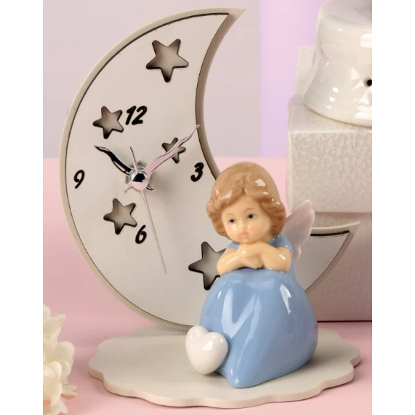 Yvonne Gontier angelo bimba e luna con orologio 8478261