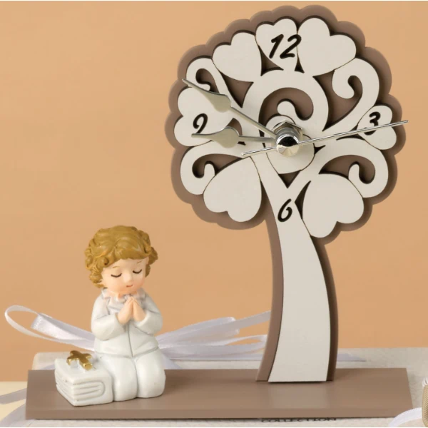 Yvonne Gontier bambino con albero e orologio 8475261