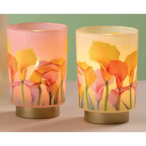 Yvonne Gontier lampada led decorata con fiori 6150431