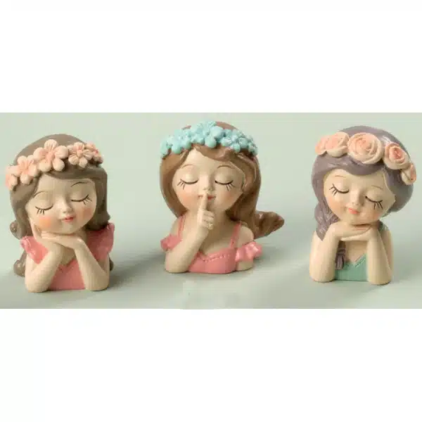 Yvonne Gontier mezzo busto bimba con fiori 6110425
