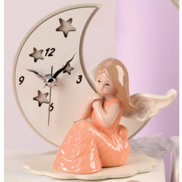 Yvonne Gontier ragazza angelo e luna con orologio 8461261