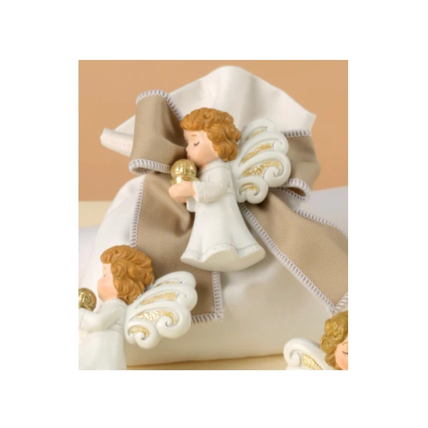 Yvonne Gontier sacchetto confetti con angelo comunione 8540261
