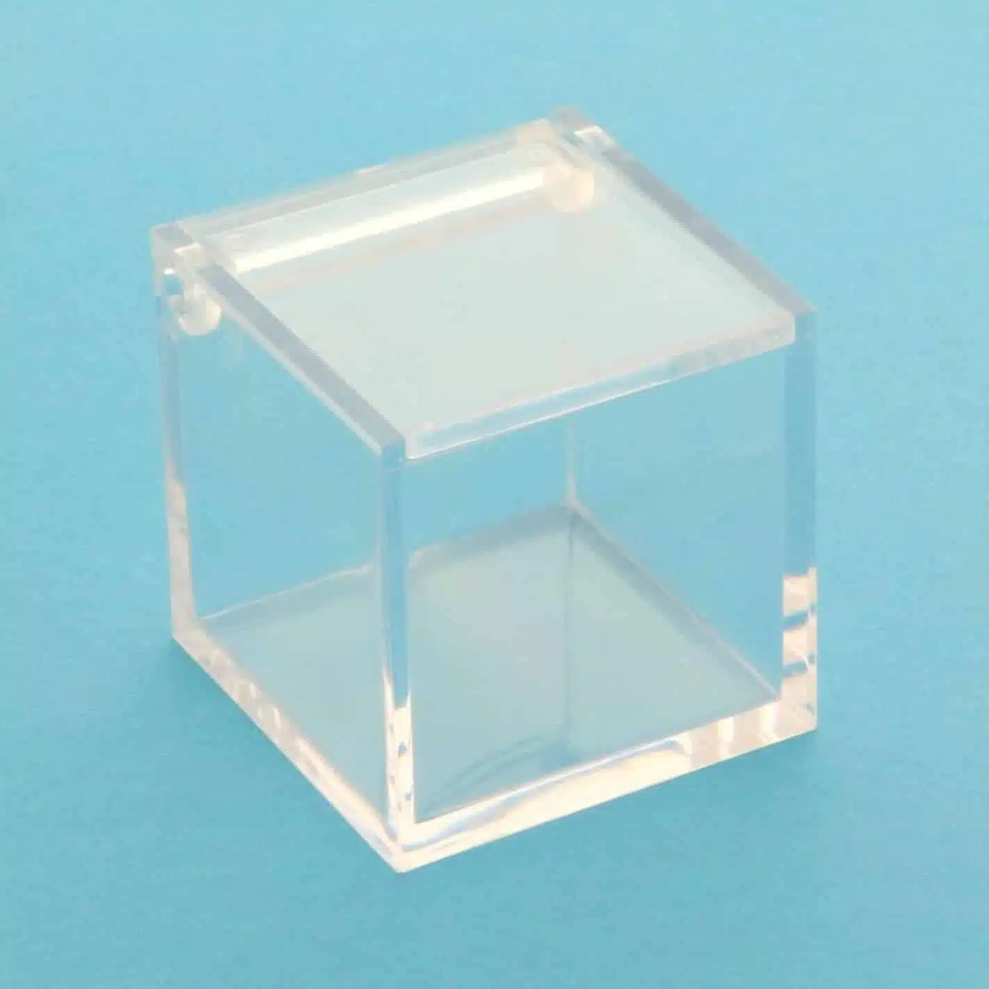 bomboniera scatola cubo plexiglas trasparente per confetti 6 x 6 x h 6 cm confezione 12 pz art sc178