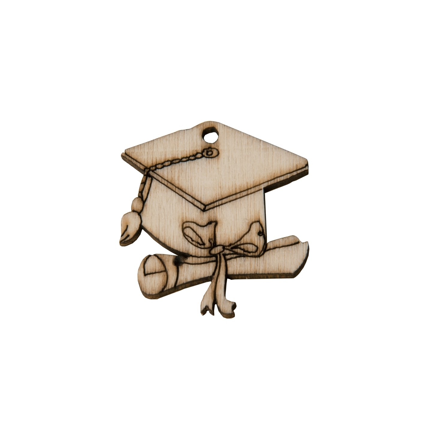 cappello tocco laurea in legno idea decorazione bomboniera 12 pz art ca063
