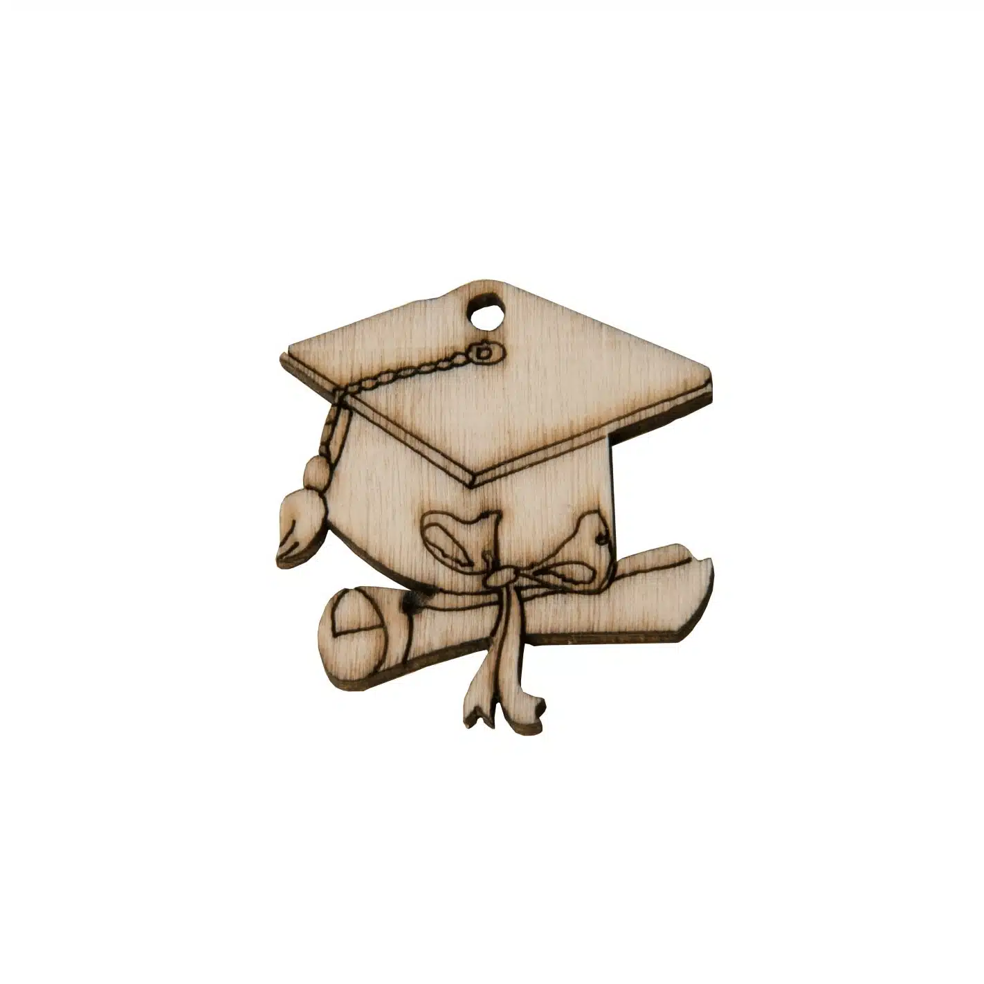 cappello tocco laurea in legno idea decorazione bomboniera 12 pz art ca063