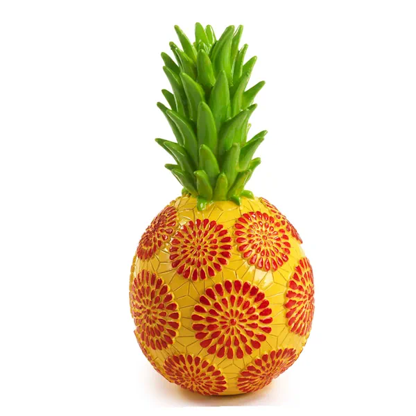 Paben ananas stililizzata 19.5 cm. resina PB21151