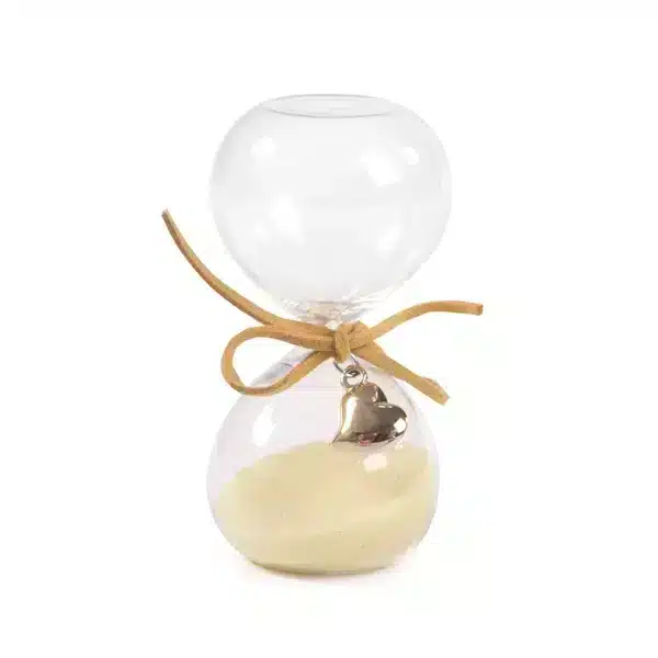 Clessidra crema cuore oro PB21107