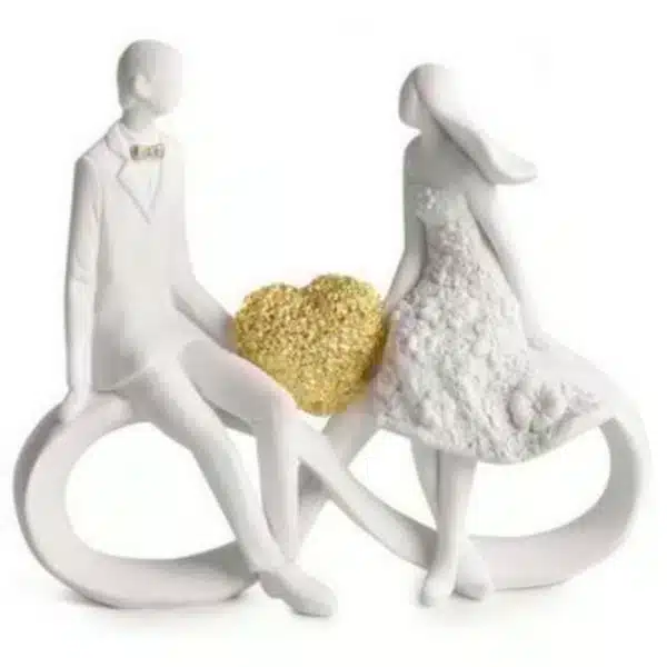 Paben coppia innamorati cuore oro PB20976
