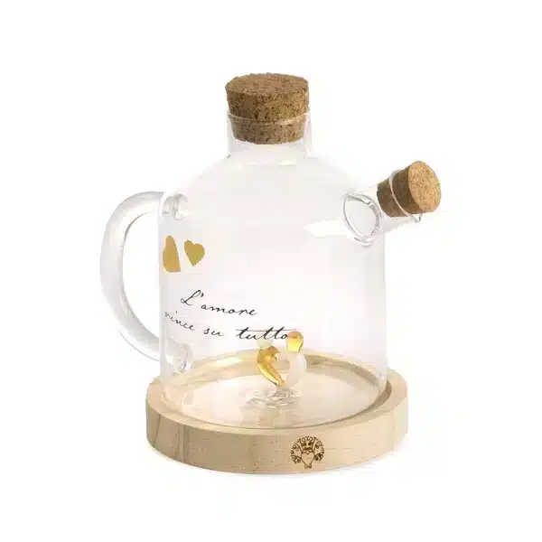 Paben oliera su base con coppia stilizzata 13 cm. PB21120