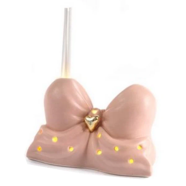 Paben profumatore fiocco rosa con luce PB20923