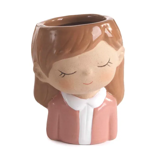 Paben vasetto mezzobusto ragazza 8.6 cm. porcellana PB21182