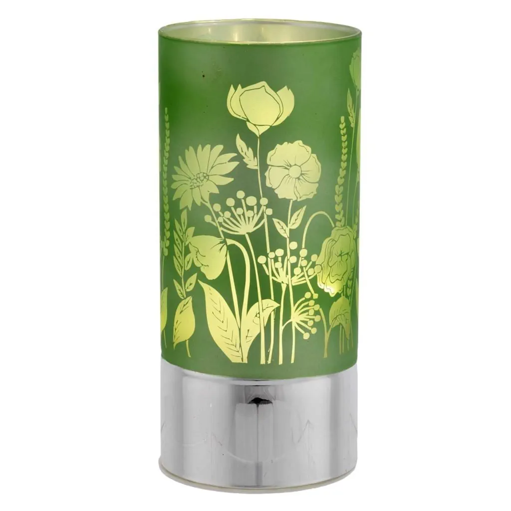 Bagutta lampada decorazione fiori verde 2261 02 VE