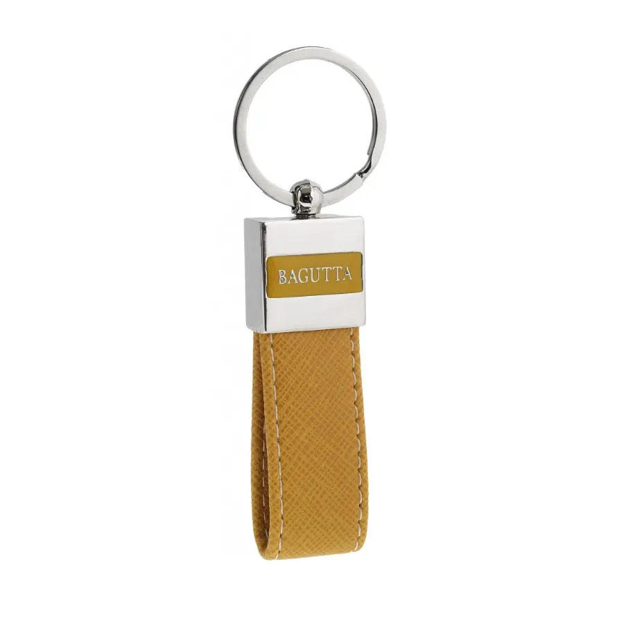 Bagutta portachiavi in pelle con memoria usb 16gb senape 1892 GS