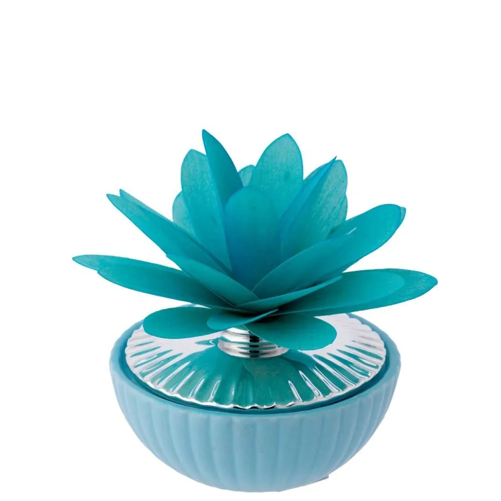Bagutta sfera bicolore con diffusore dalia azzurro 2256 01 AZ