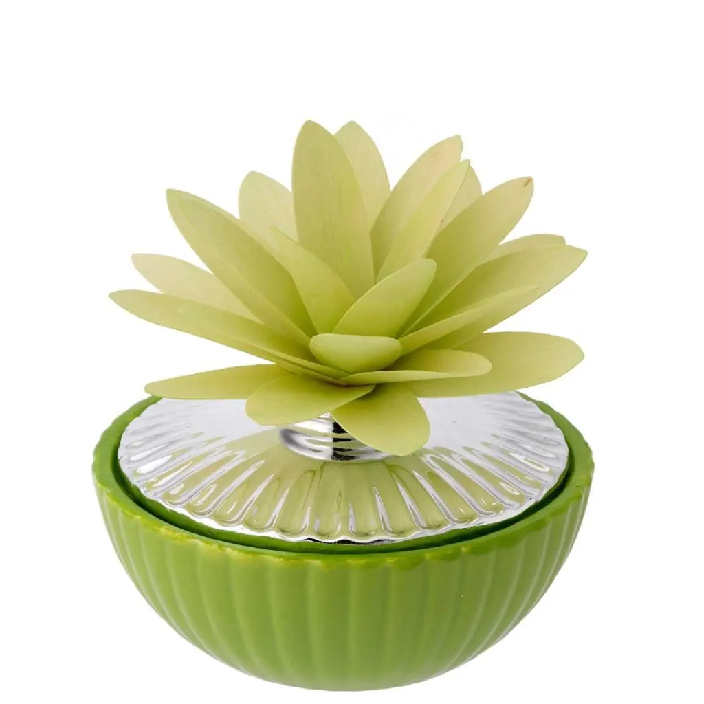 Bagutta sfera bicolore con diffusore dalia verde 2256 02 VE
