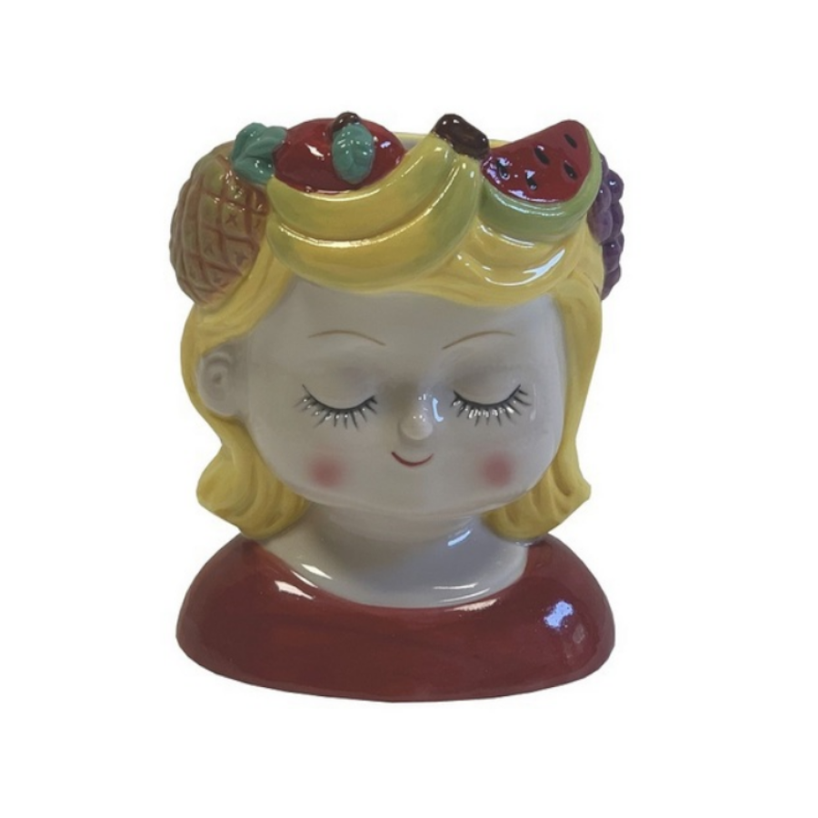 VASETTO RAGAZZA FRUTTA MEZZOBUSTO PB19485