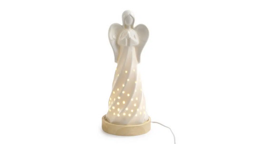 ANGELO SU BASE LEGNO LUCE PB20699