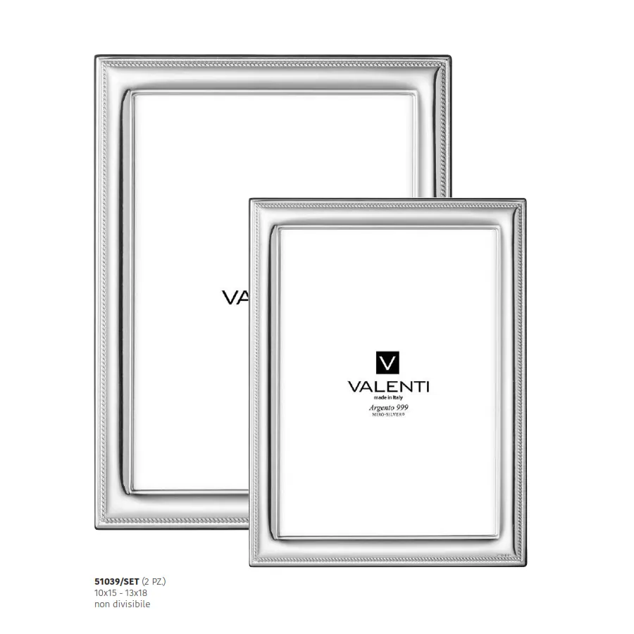 Valenti Cornice lucida cordoncino retro legno 51039 SET