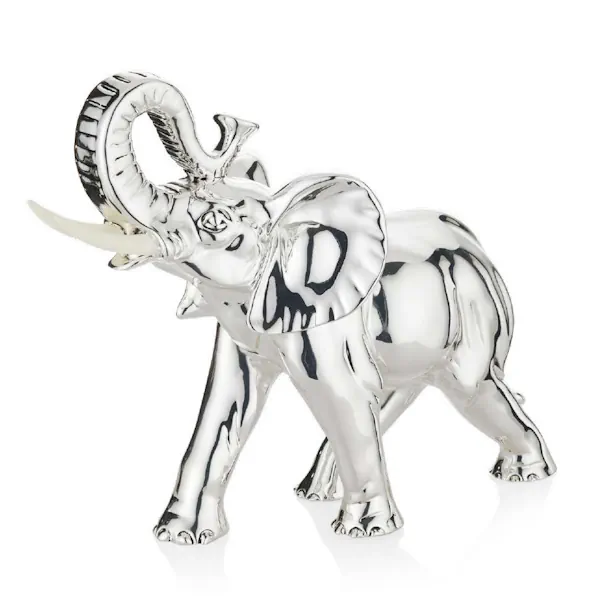 Valenti Elefante in resina argentata R 15065 4
