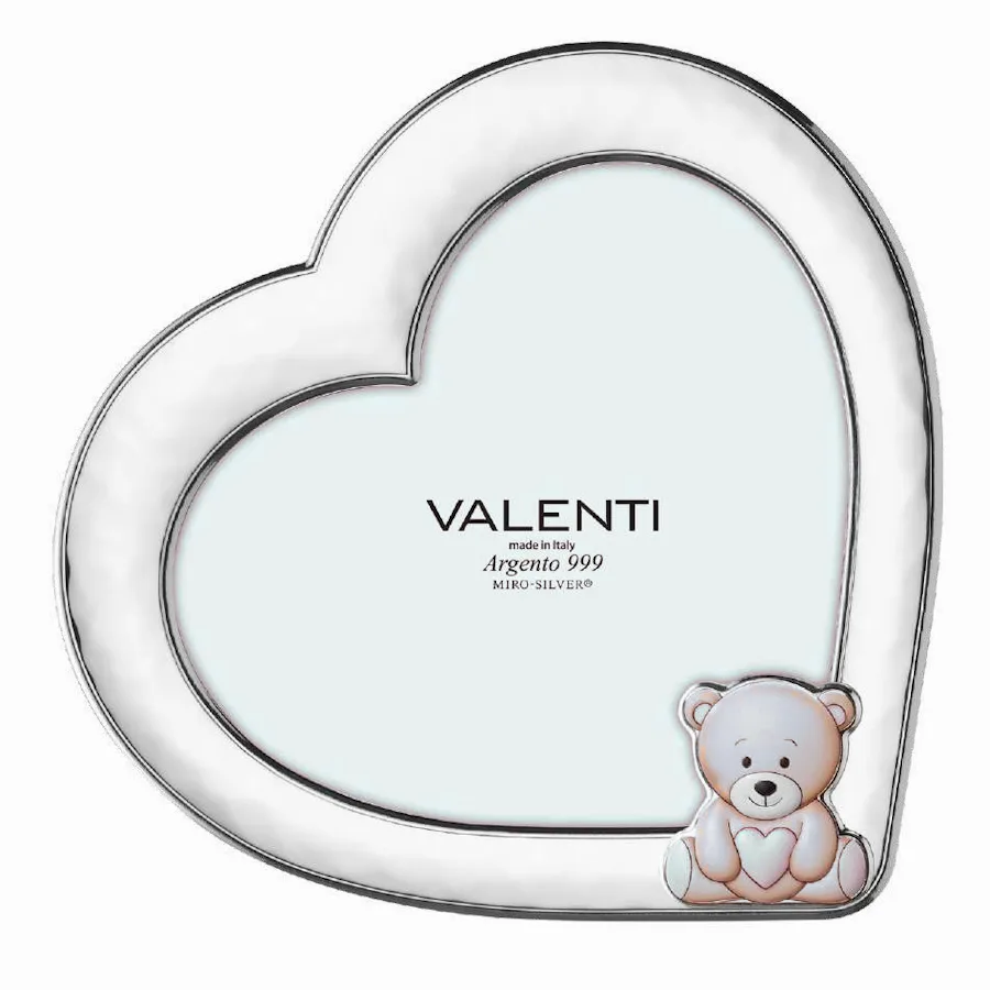 Valenti cornice cuore bimbo orsetto celeste 73189 2LC