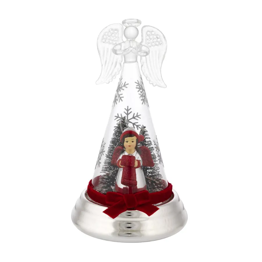 Bagutta albero h. 18 argento con angelo pergamena N 8622 06