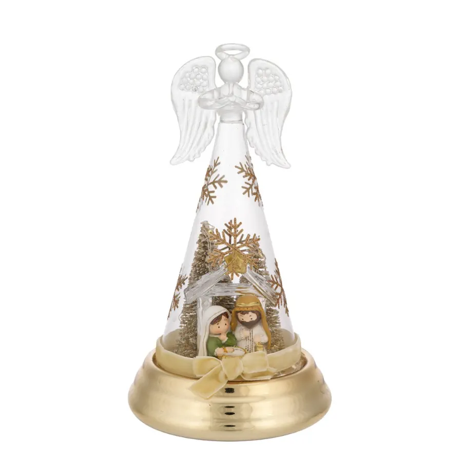 Bagutta albero h. 18 oro con presepe N 8622 03