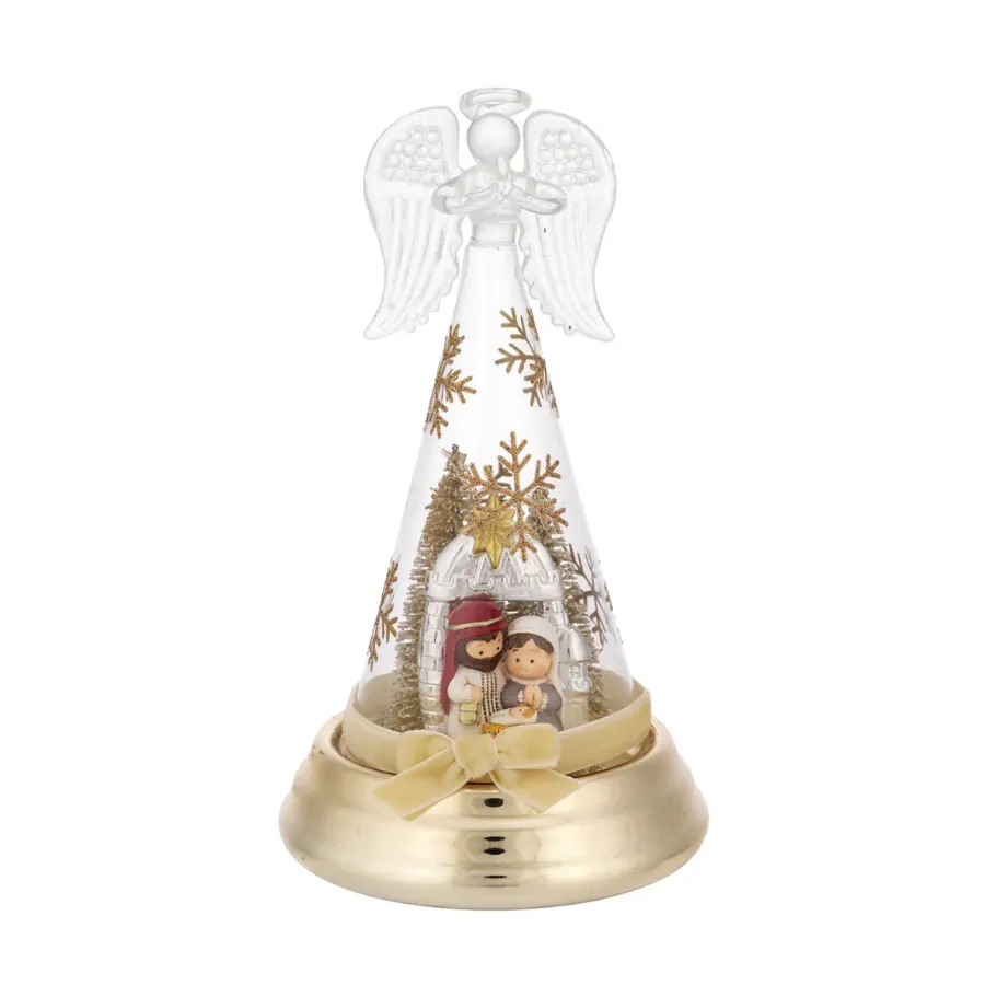 Bagutta albero h. 18 oro con presepe N 8622 04