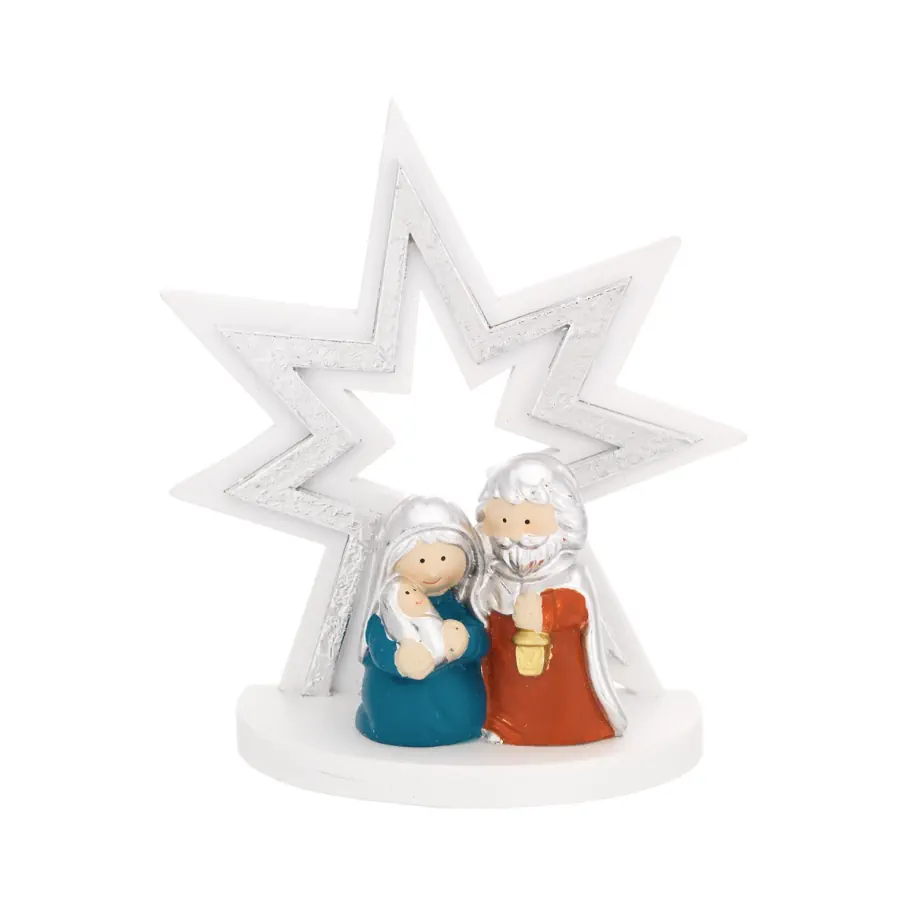 Bagutta albero stella h. 12 argento con presepe N 8604 01 M