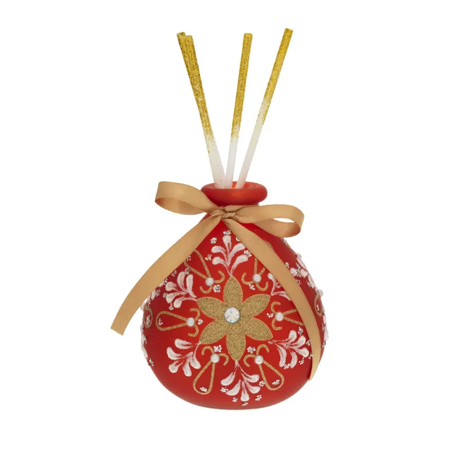 Bagutta ampolla 10x12 diffusore con led rossa N 8684 07