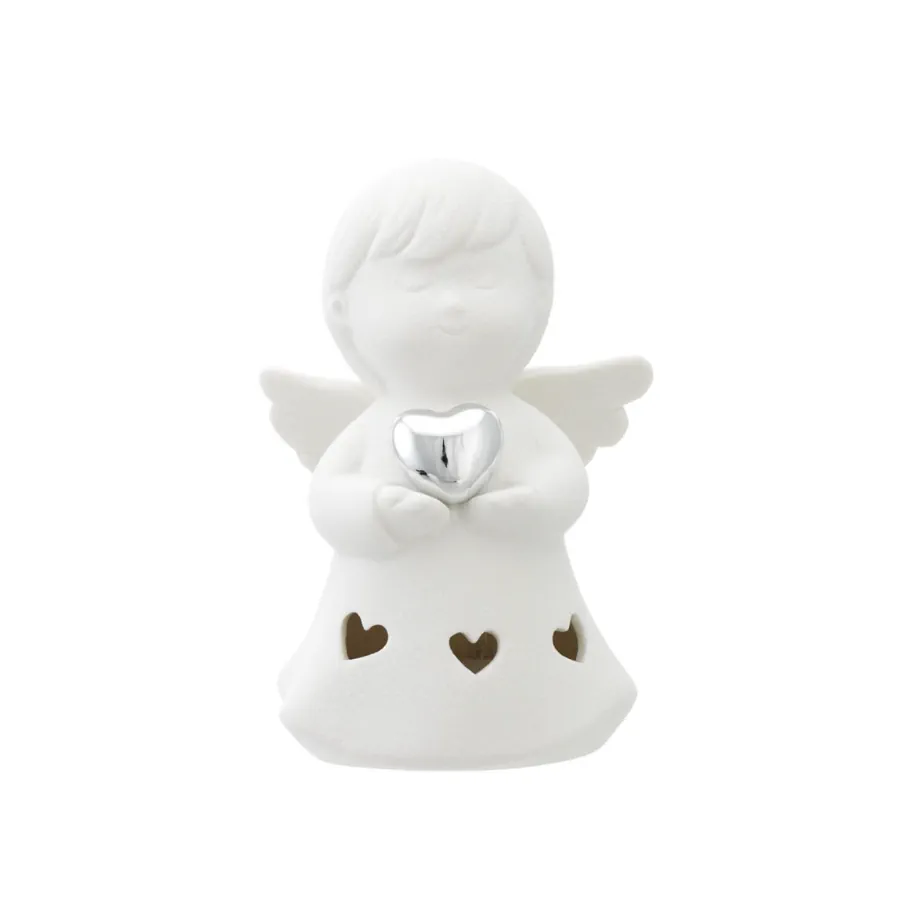Bagutta angioletto con led e cuore argento 2221 01