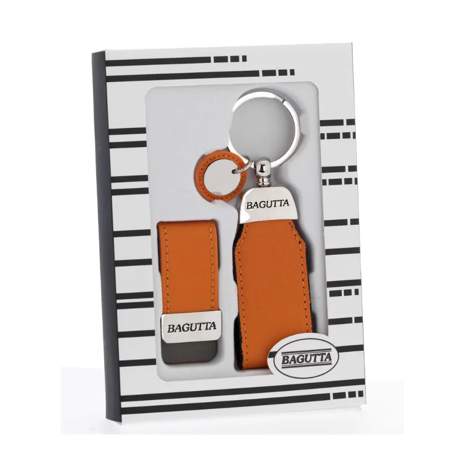 Bagutta astuccio con portachiavi e fermasoldi arancio 2237 04