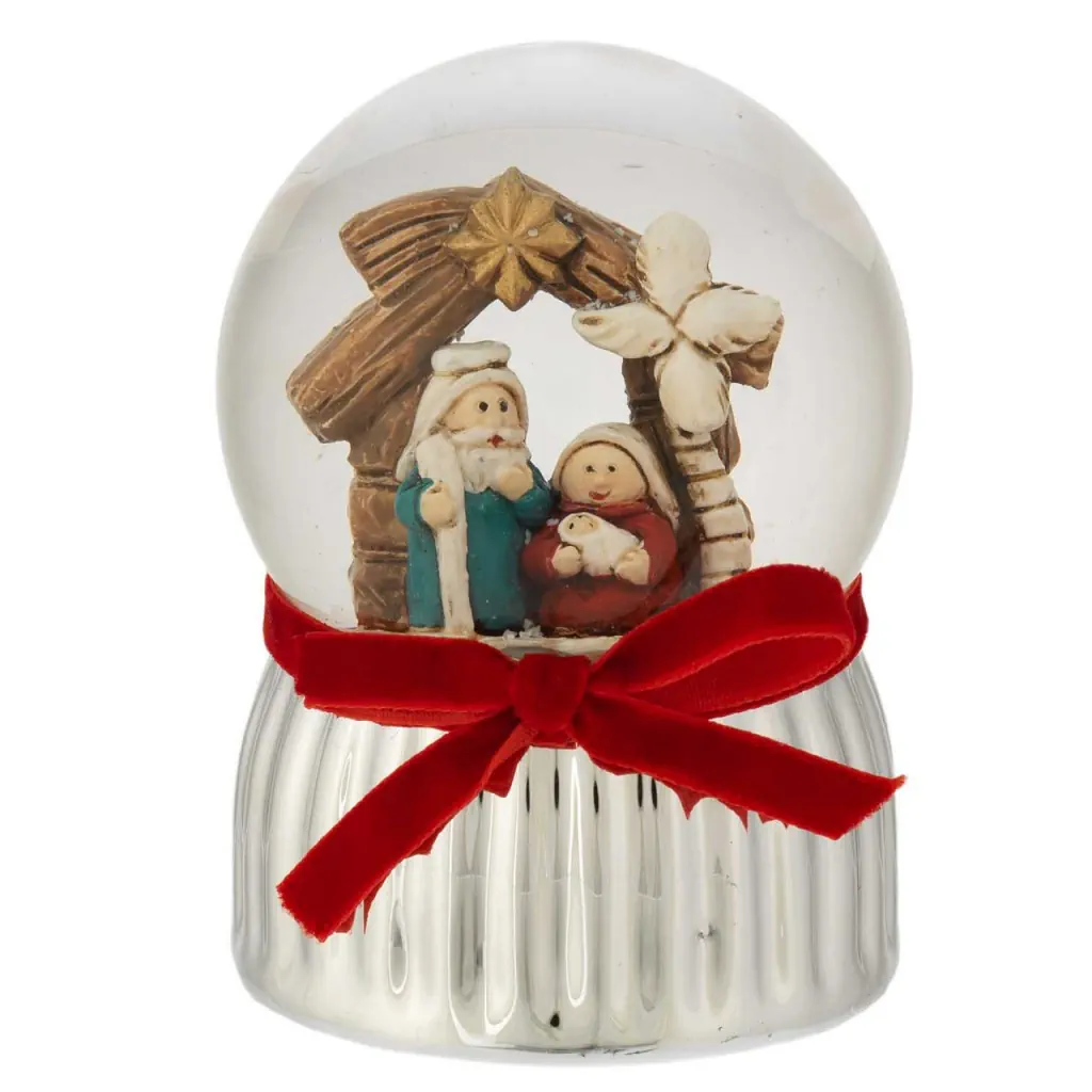 Bagutta boule de neige d. 6.5 con presepe N 8658 03