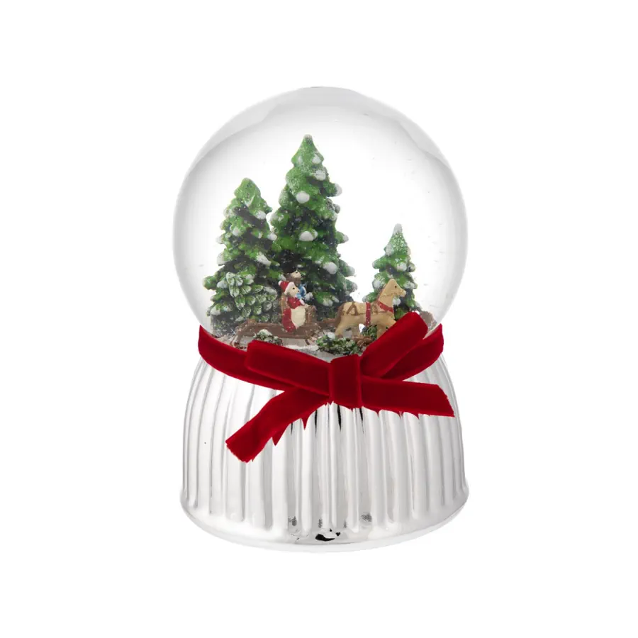 Bagutta boule de neige musicale d. 100 con paesaggio natalizio N 8634 06