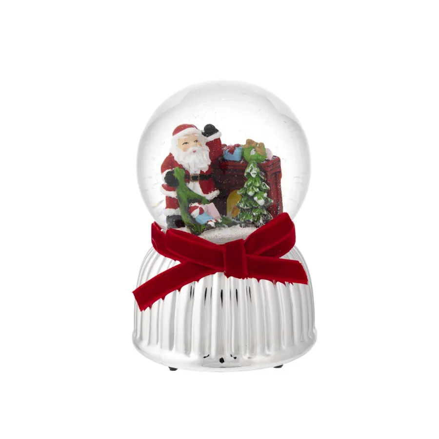 Bagutta boule de neige musicale d. 80 con babbo natale N 8634 02