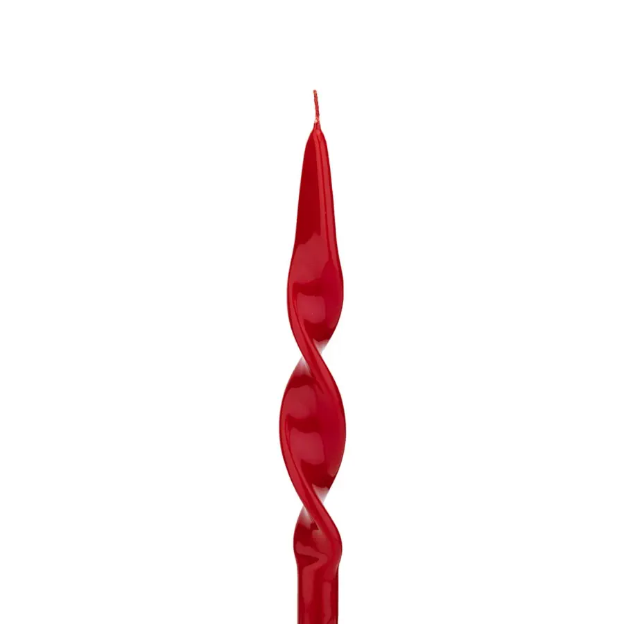 Bagutta candela spirale vernice rosso 4 pz TG 55110 RO